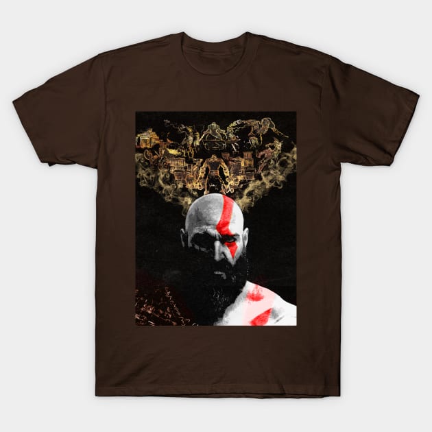 Kratos God Of War T-Shirt by Insanity_Saint